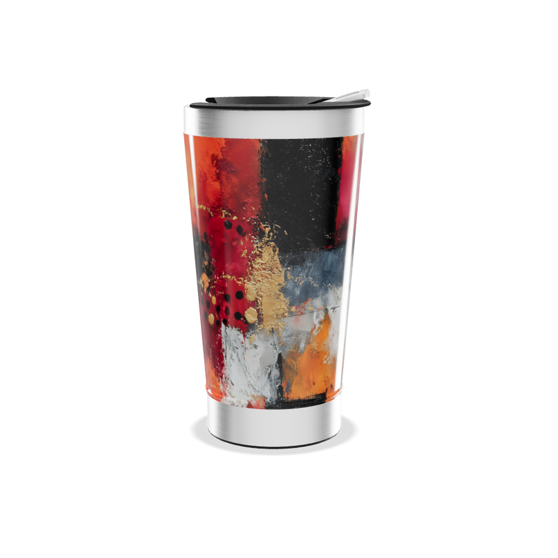 Copo Térmico - Estampa Abstrata Colorida