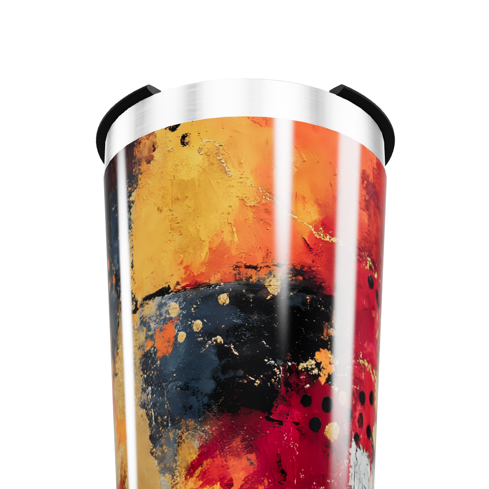 Copo Térmico - Estampa Abstrata Colorida