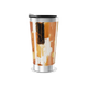Copo Térmico - Abstrato Dourado e Laranja