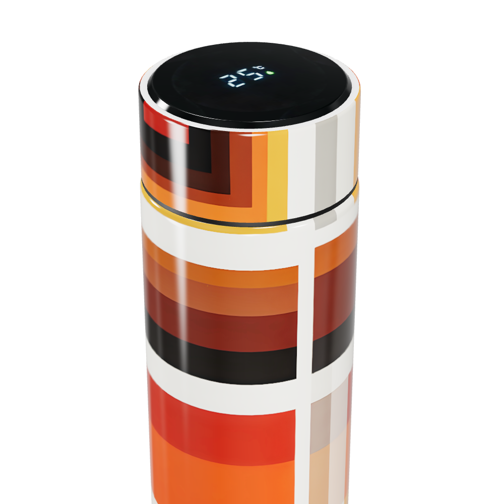 Garrafa Térmica Touch Estampada Colorida