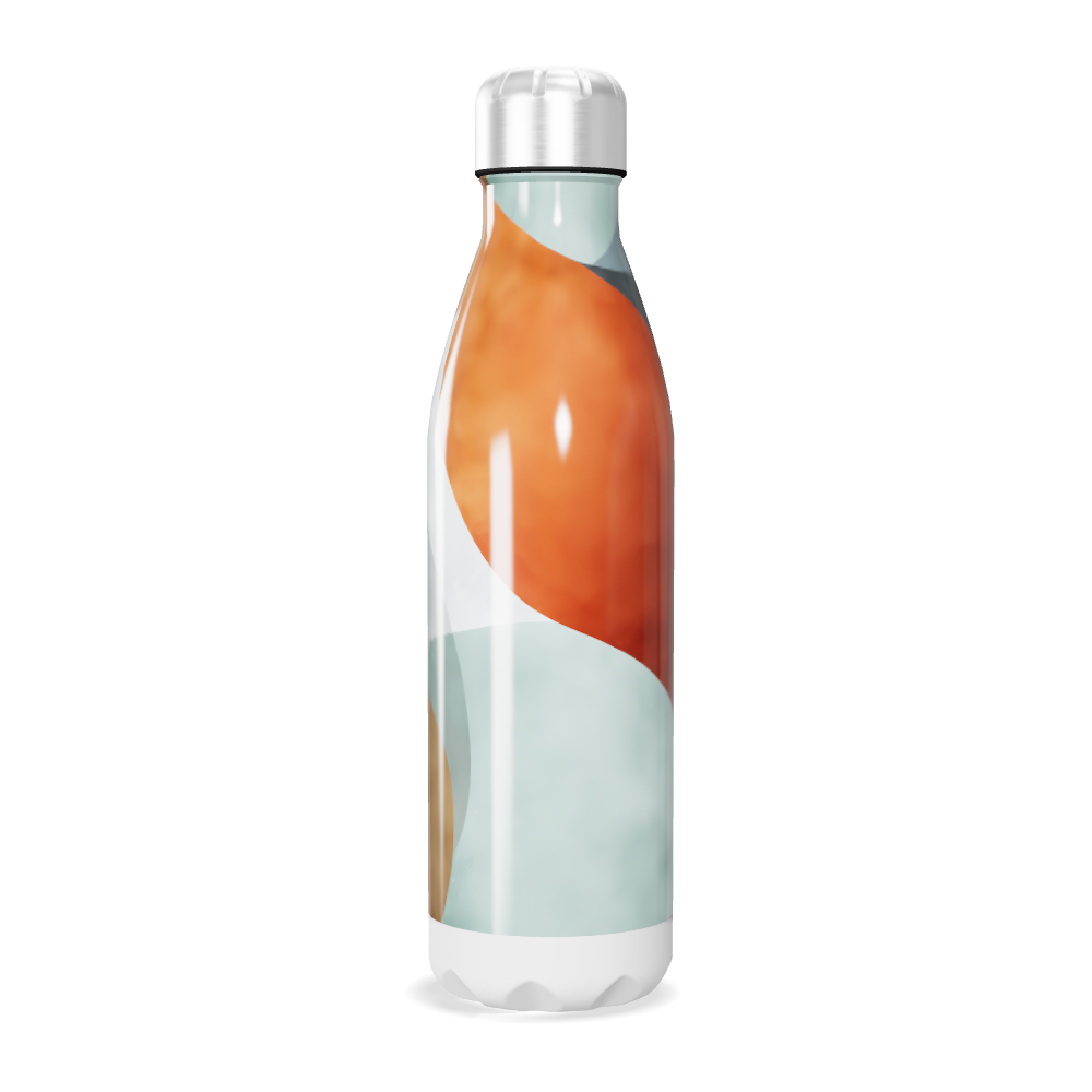 Garrafa Inox - Design Colorido Abstrato