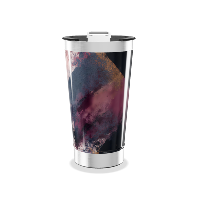 Copo Térmico - Estampa Abstrata Colorida