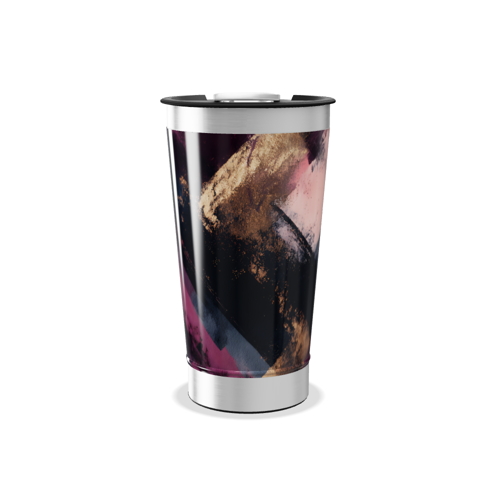 Copo Térmico - Estampa Abstrata Colorida