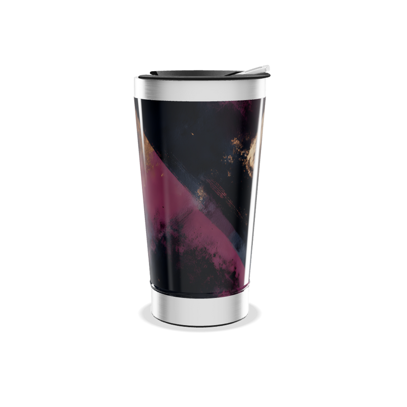 Copo Térmico - Estampa Abstrata Colorida