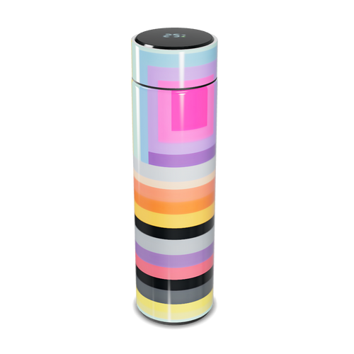 Garrafa Térmica Touch - Multicolor com Listras