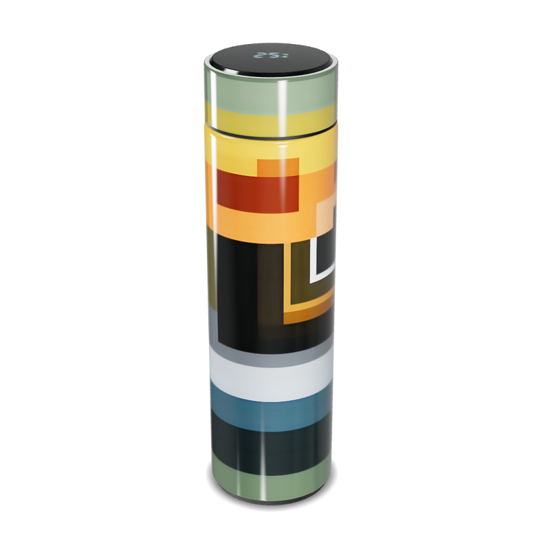 Garrafa Térmica Touch - Design Geométrico Colorido