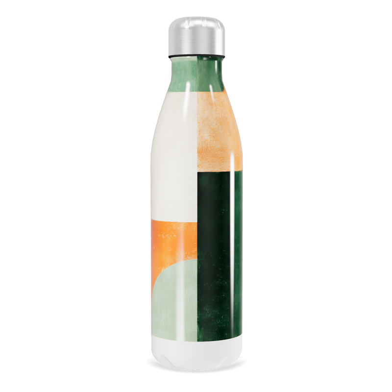 Garrafa Inox - Estampa Colorida Geométrica