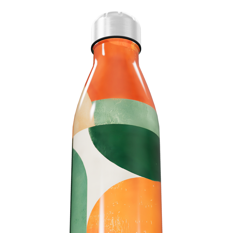 Garrafa Inox - Estampa Colorida Geométrica