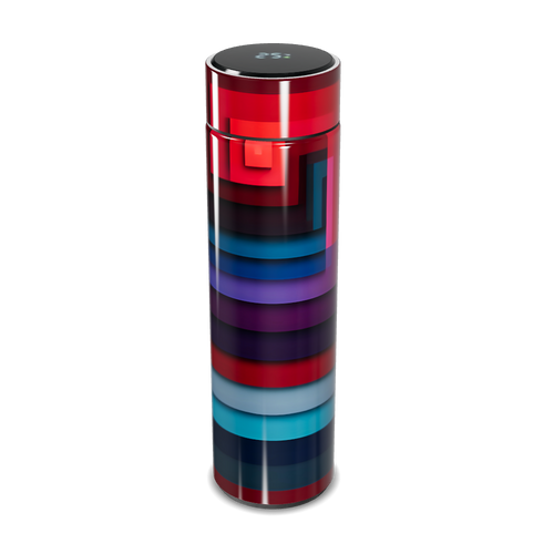 Garrafa Térmica Touch - Listras Coloridas