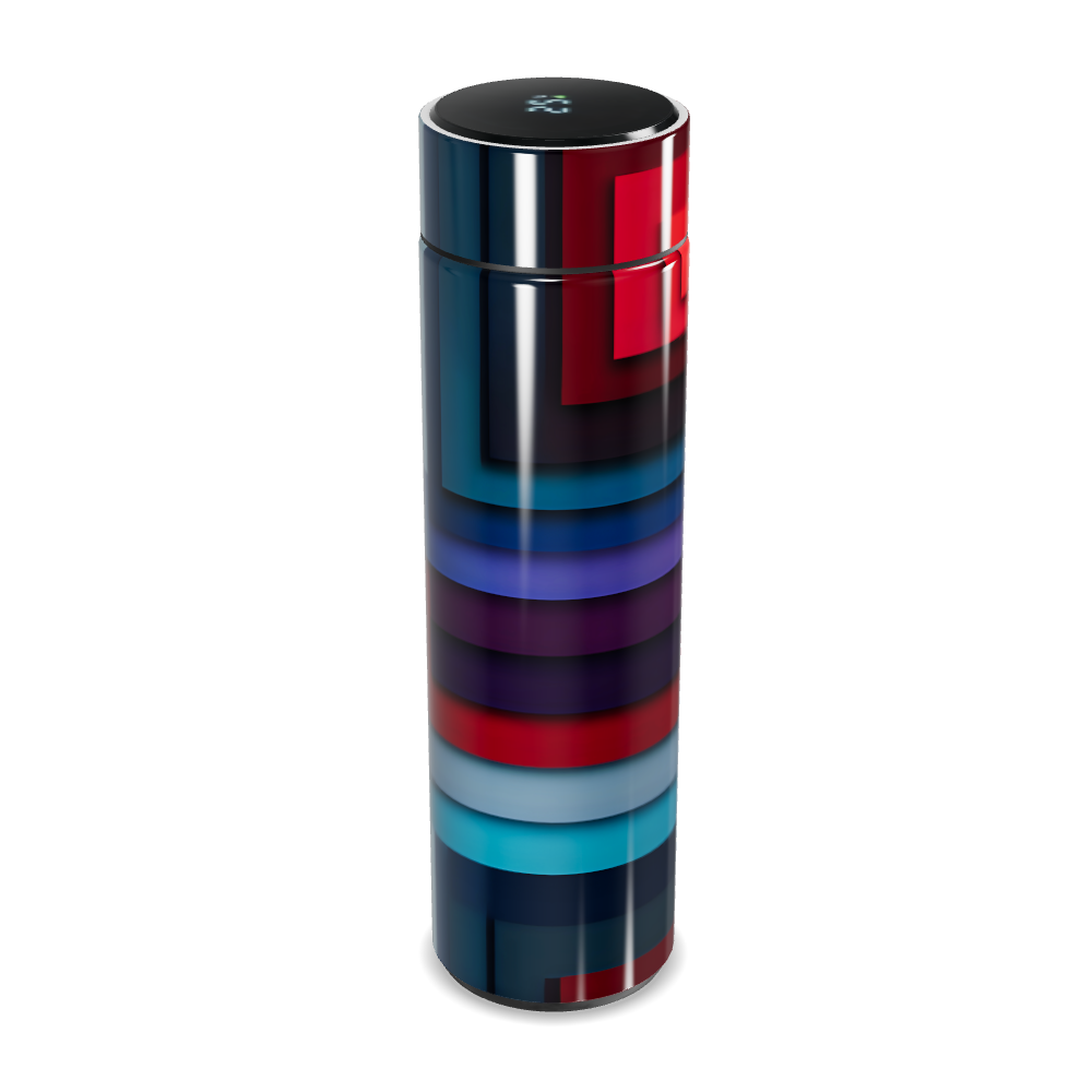 Garrafa Térmica Touch - Listras Coloridas