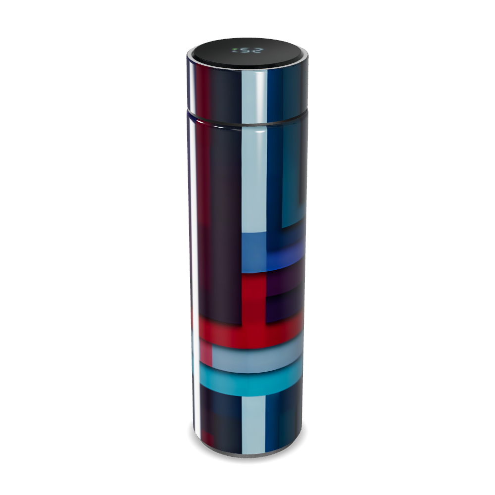 Garrafa Térmica Touch - Listras Coloridas