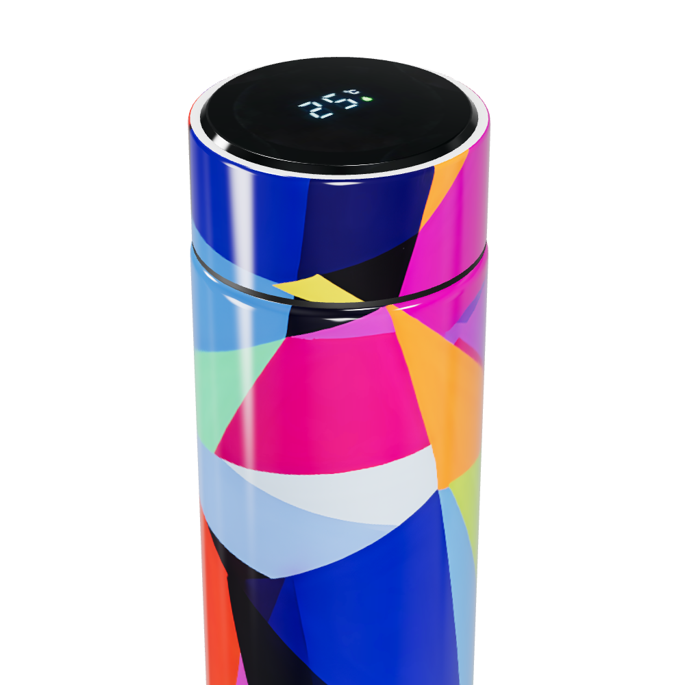 Garrafa Térmica Touch - Colorida com Display LED