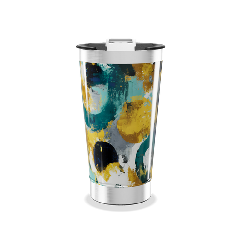 Copo Térmico - Estampa Abstrata Colorida