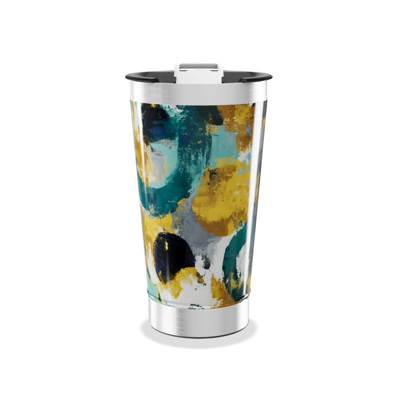 Copo Térmico - Estampa Abstrata Colorida