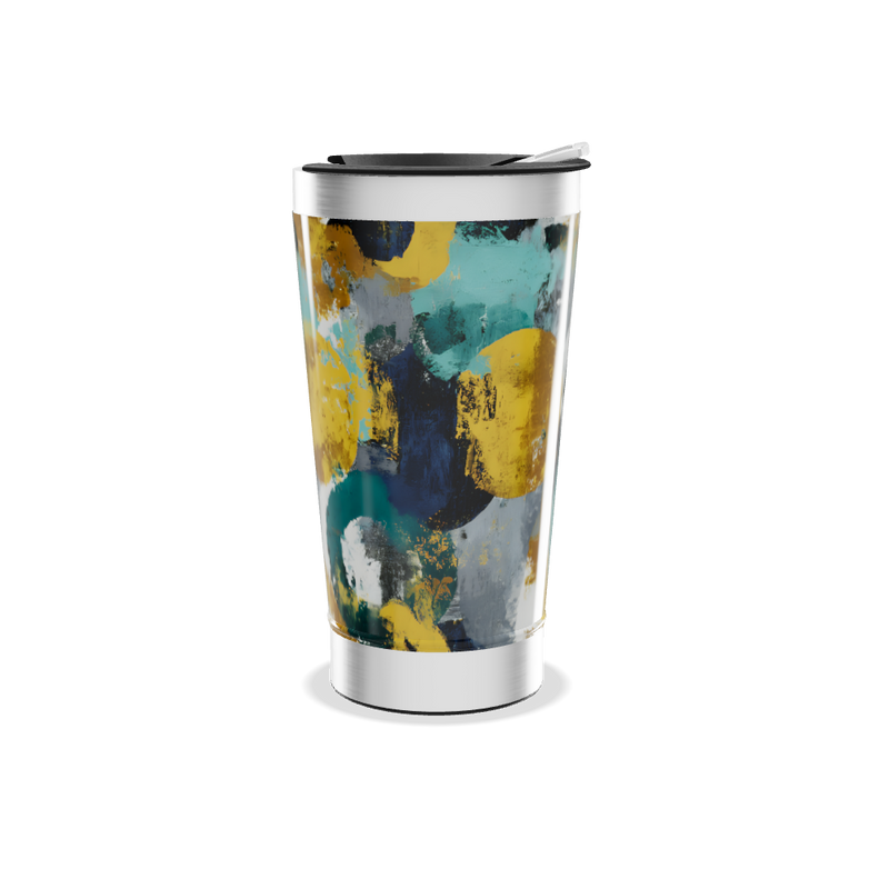 Copo Térmico - Estampa Abstrata Colorida