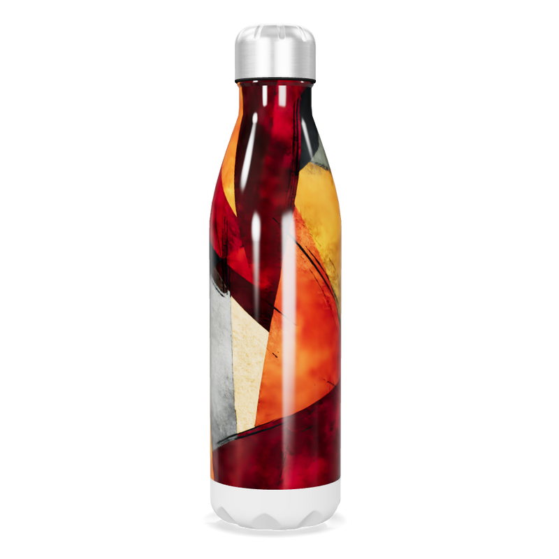 Garrafa Inox - Estampa Abstrata Colorida
