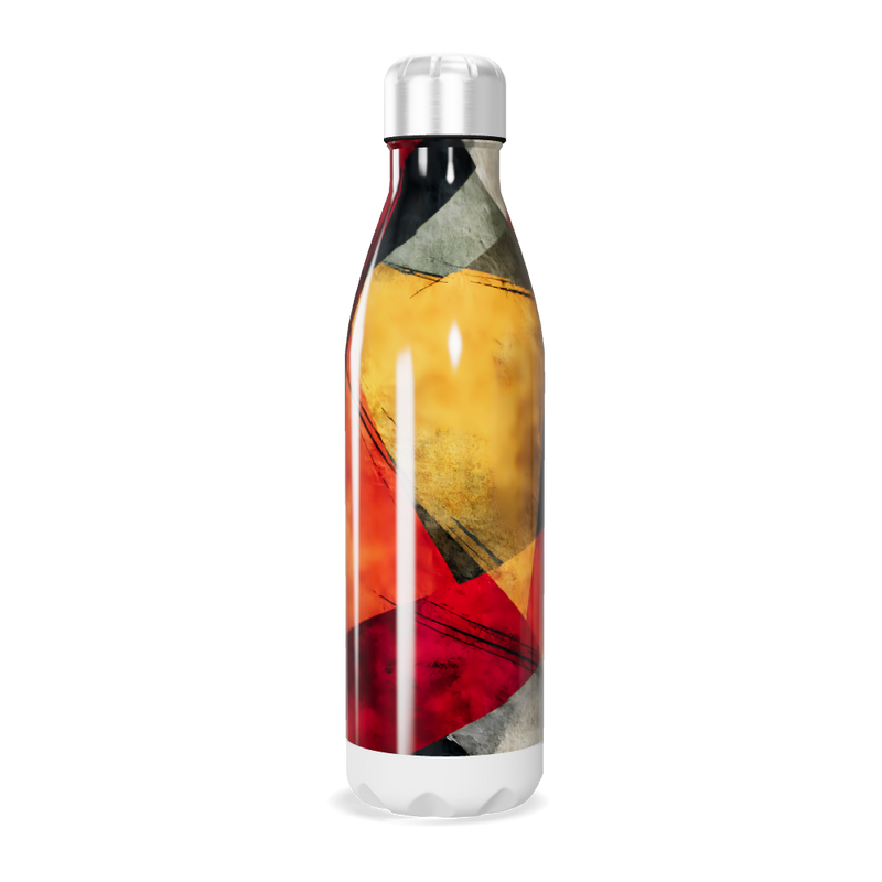 Garrafa Inox - Estampa Abstrata Colorida