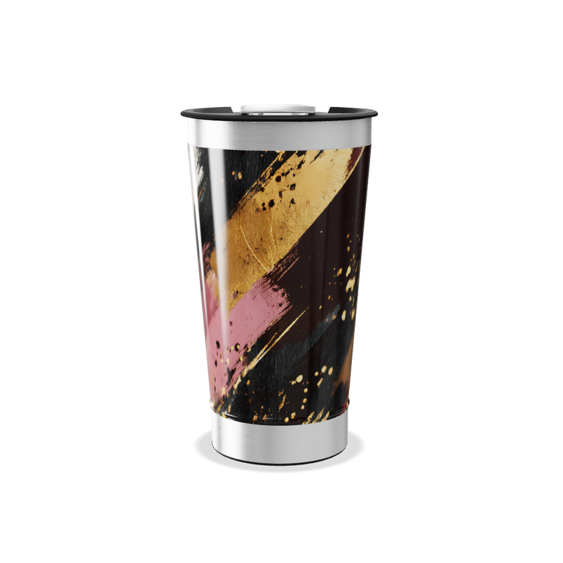 Copo Térmico - Pintura Abstrata Colorida