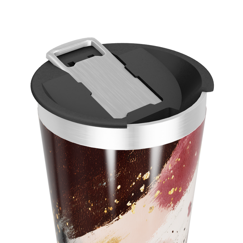 Copo Térmico - Pintura Abstrata Colorida