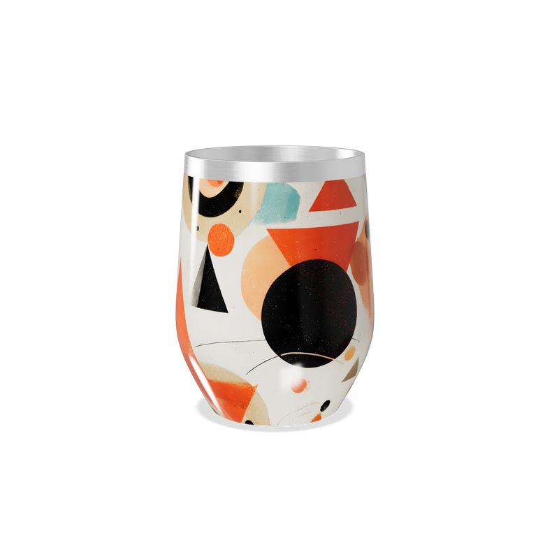 Copo Térmico Slim - Estampa Geométrica Colorida