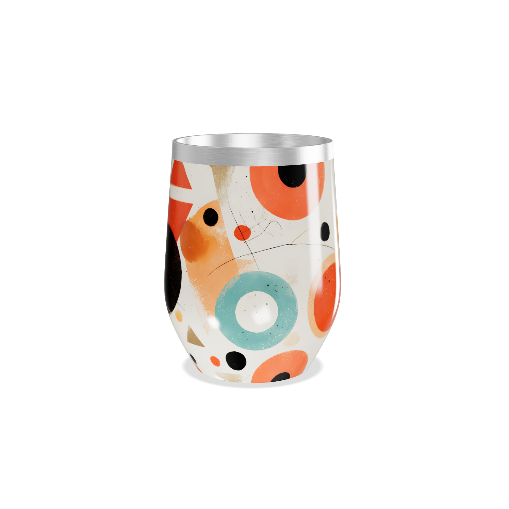 Copo Térmico Slim - Estampa Geométrica Colorida