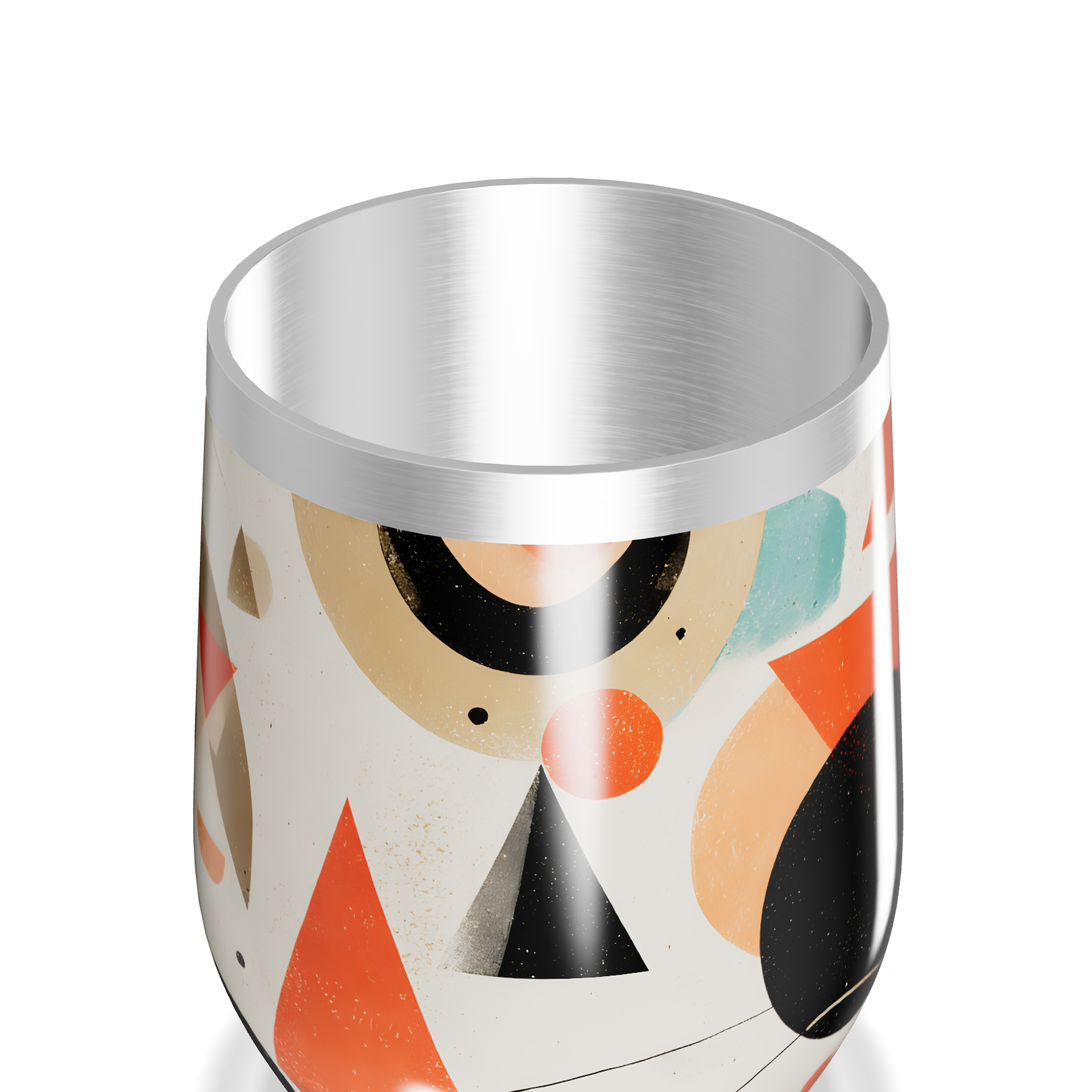 Copo Térmico Slim - Estampa Geométrica Colorida