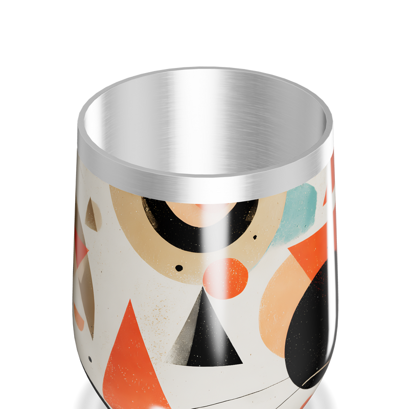 Copo Térmico Slim - Estampa Geométrica Colorida