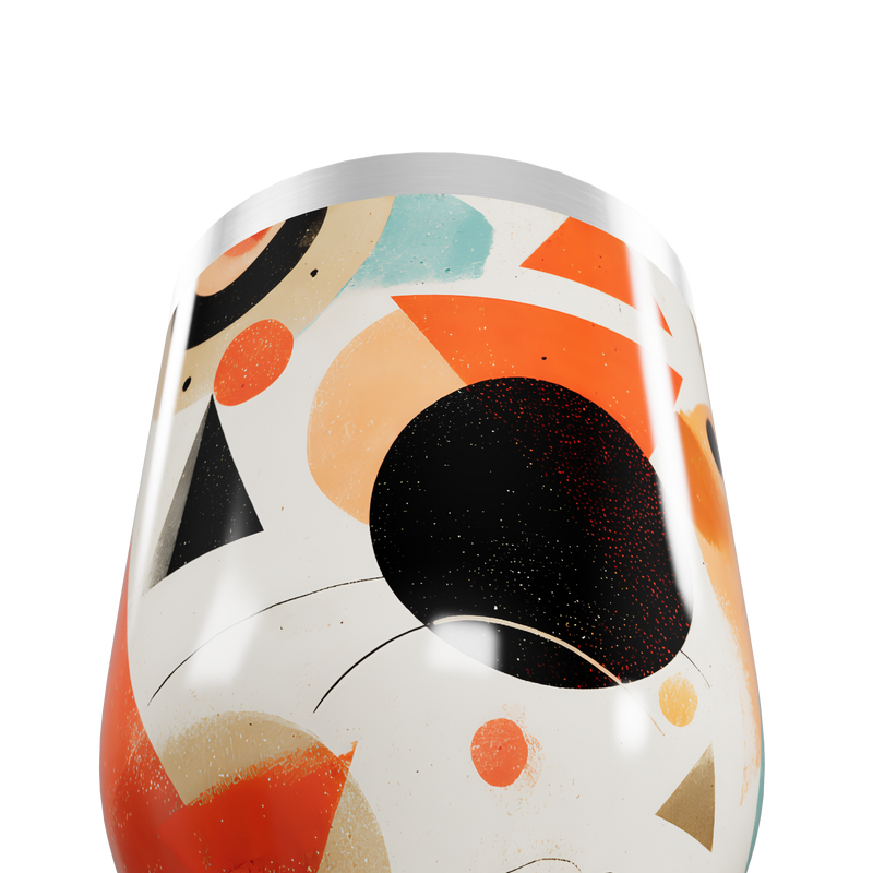 Copo Térmico Slim - Estampa Geométrica Colorida