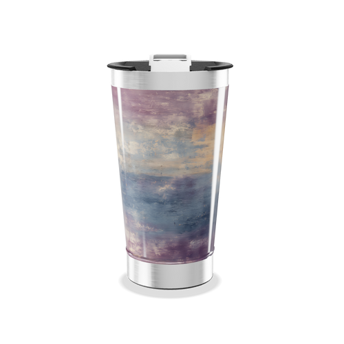 Copo Térmico - Estampa Pastel Aquarela