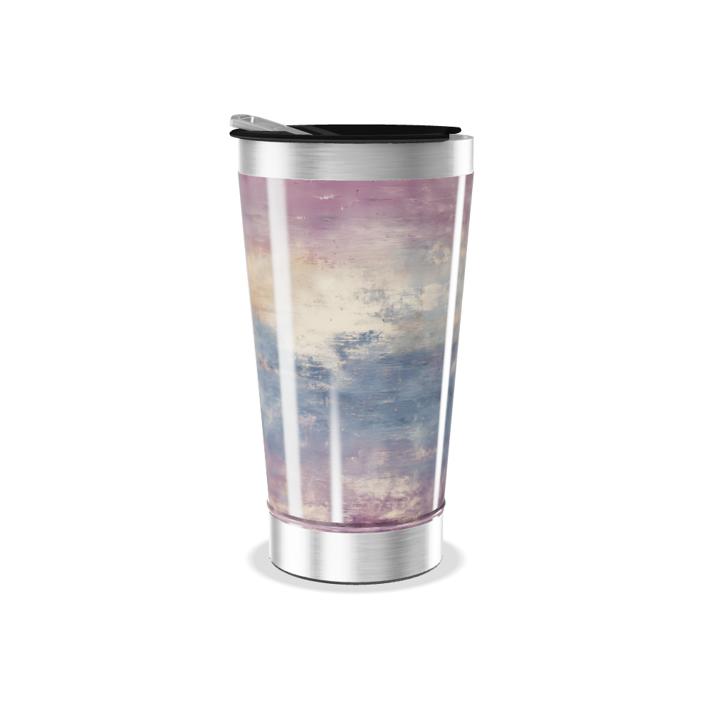 Copo Térmico - Estampa Pastel Aquarela