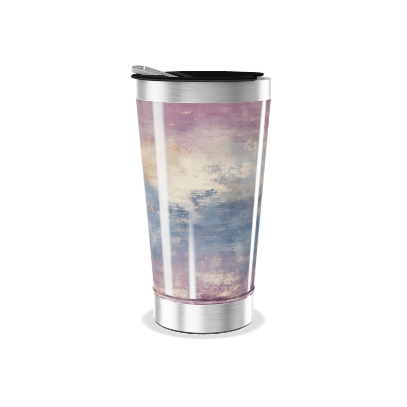 Copo Térmico - Estampa Pastel Aquarela