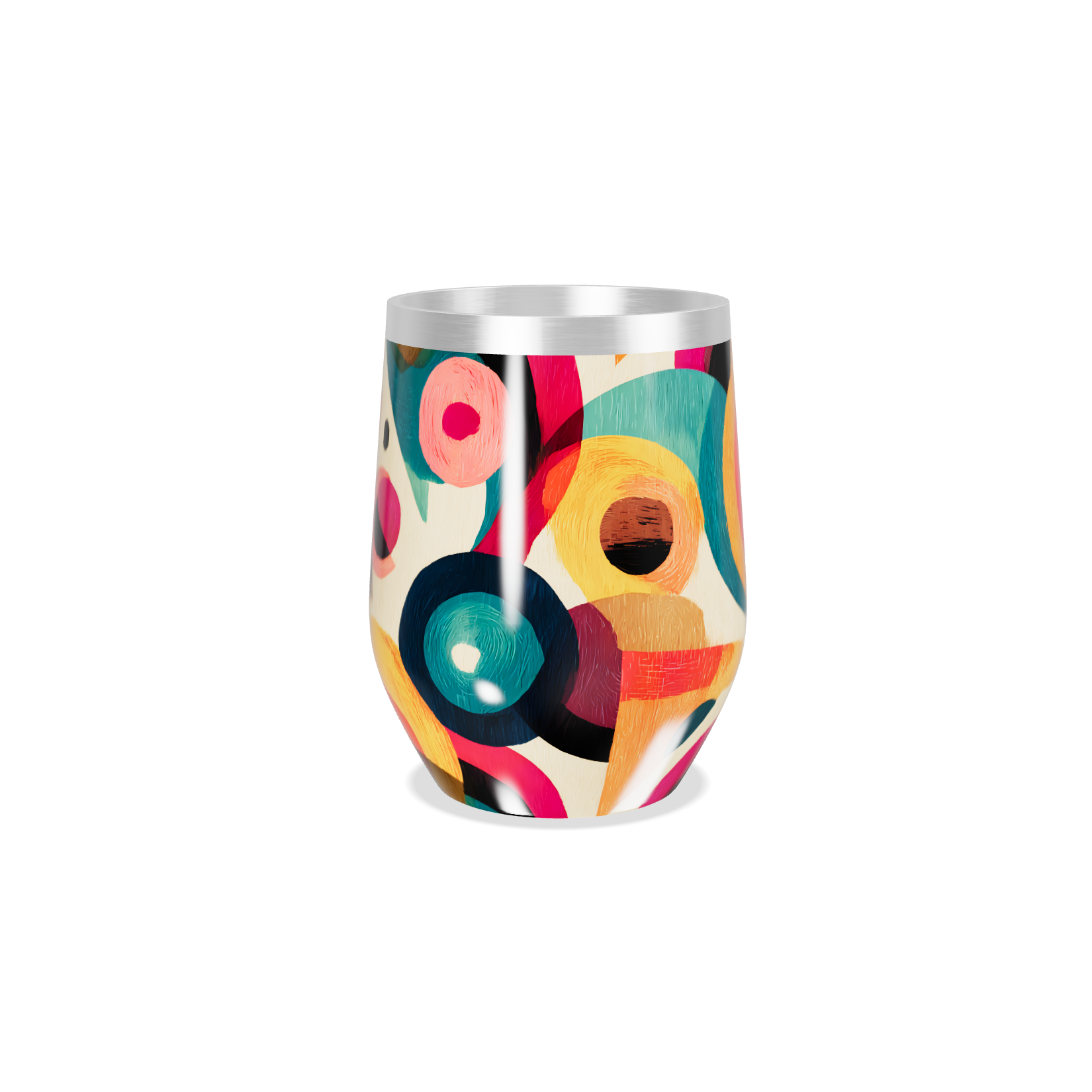 Copo Térmico Slim - Estampa Colorida Abstrata