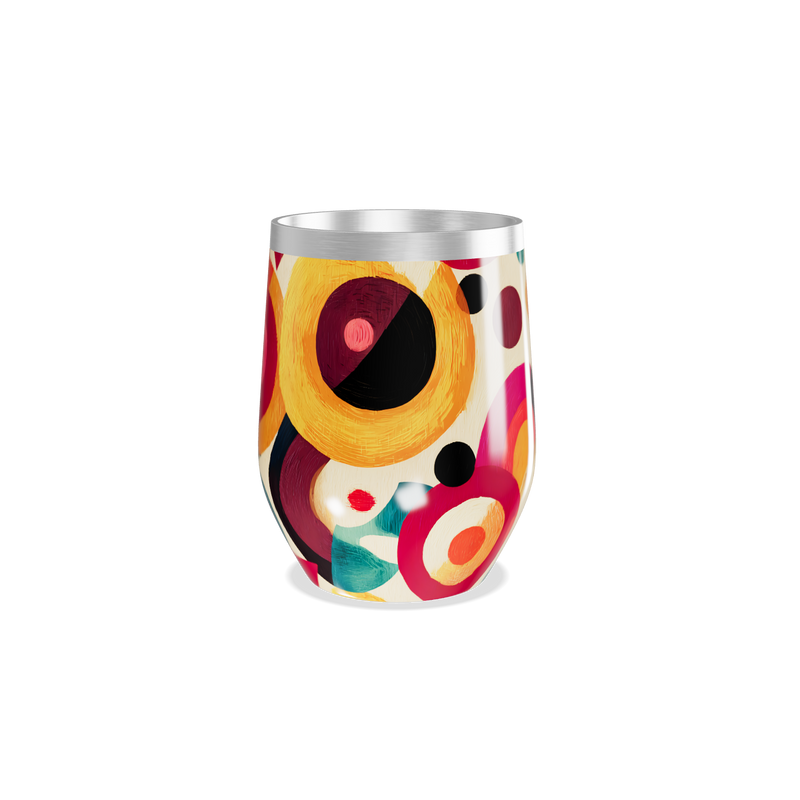 Copo Térmico Slim - Estampa Colorida Abstrata