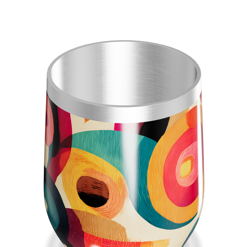 Copo Térmico Slim - Estampa Colorida Abstrata