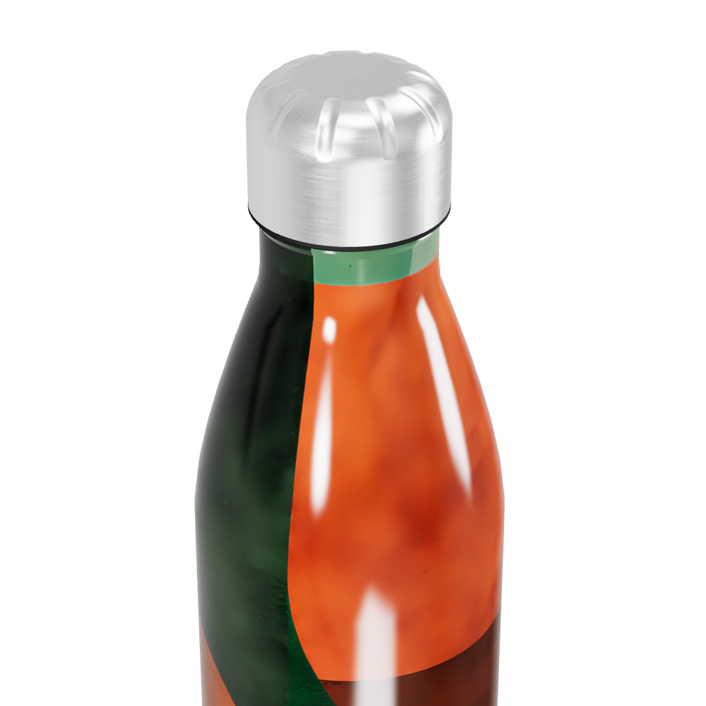 Garrafa Inox - Verde e Laranja