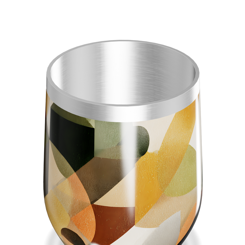 Copo Térmico Slim - Estampa Geométrica Colorida