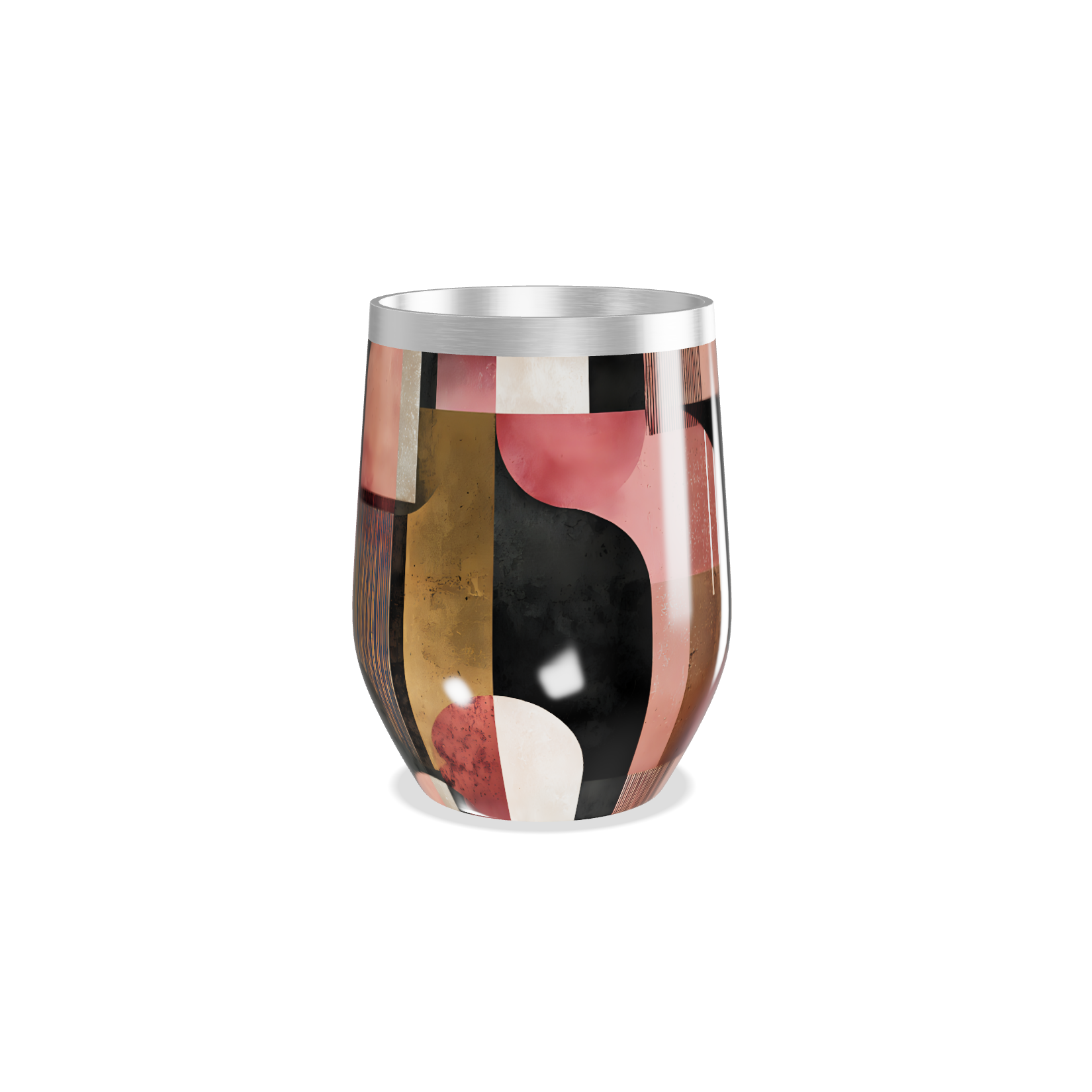 Copo Térmico Slim - Estampa Geométrica Colorida