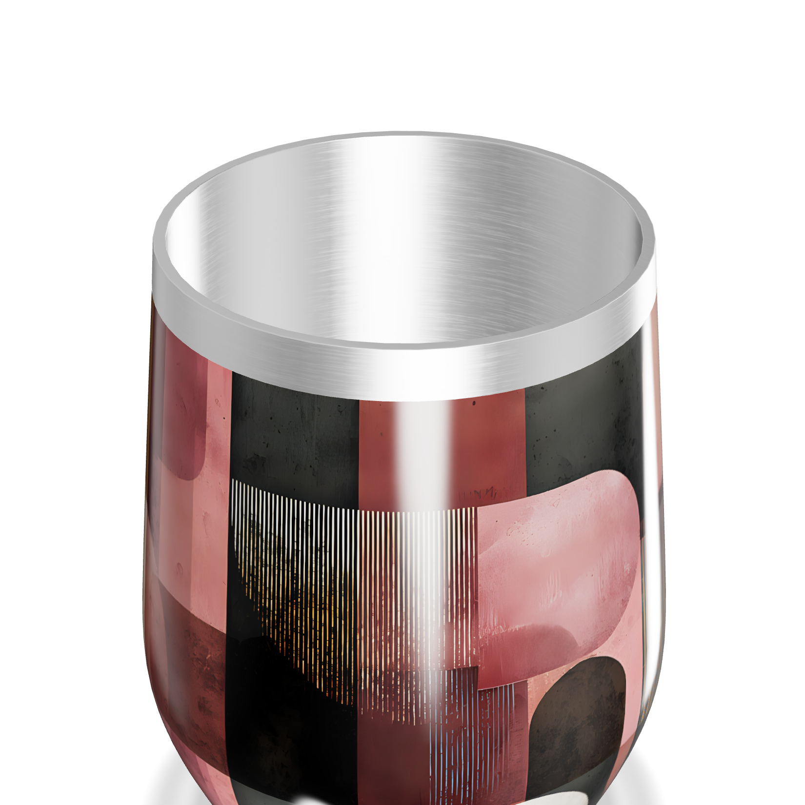 Copo Térmico Slim - Estampa Geométrica Colorida