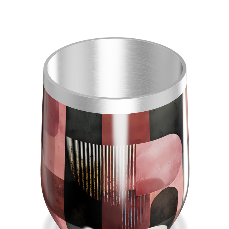 Copo Térmico Slim - Estampa Geométrica Colorida