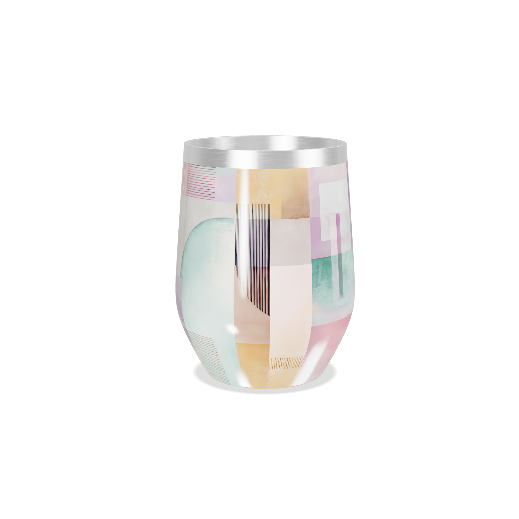 Copo Térmico Slim - Aço Inox Colorido Abstrato