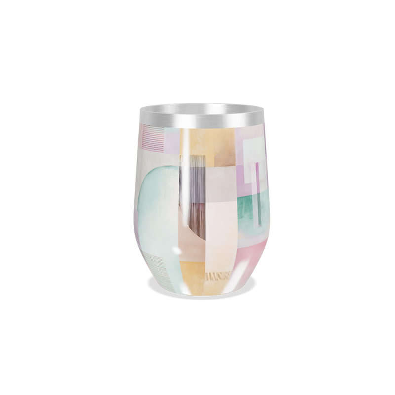 Copo Térmico Slim - Aço Inox Colorido Abstrato