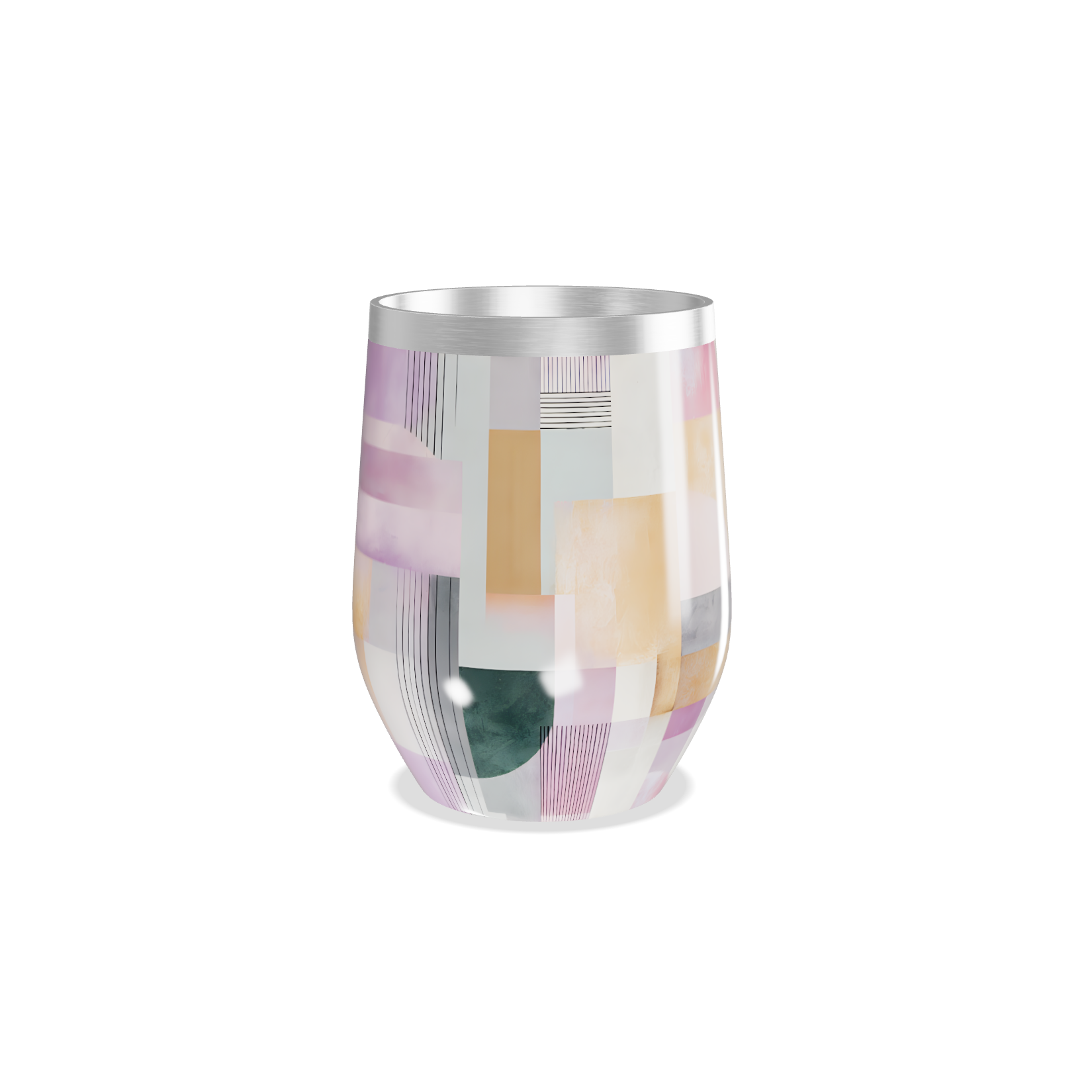 Copo Térmico Slim - Aço Inox Colorido Abstrato