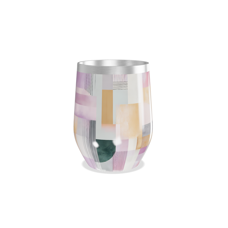 Copo Térmico Slim - Aço Inox Colorido Abstrato