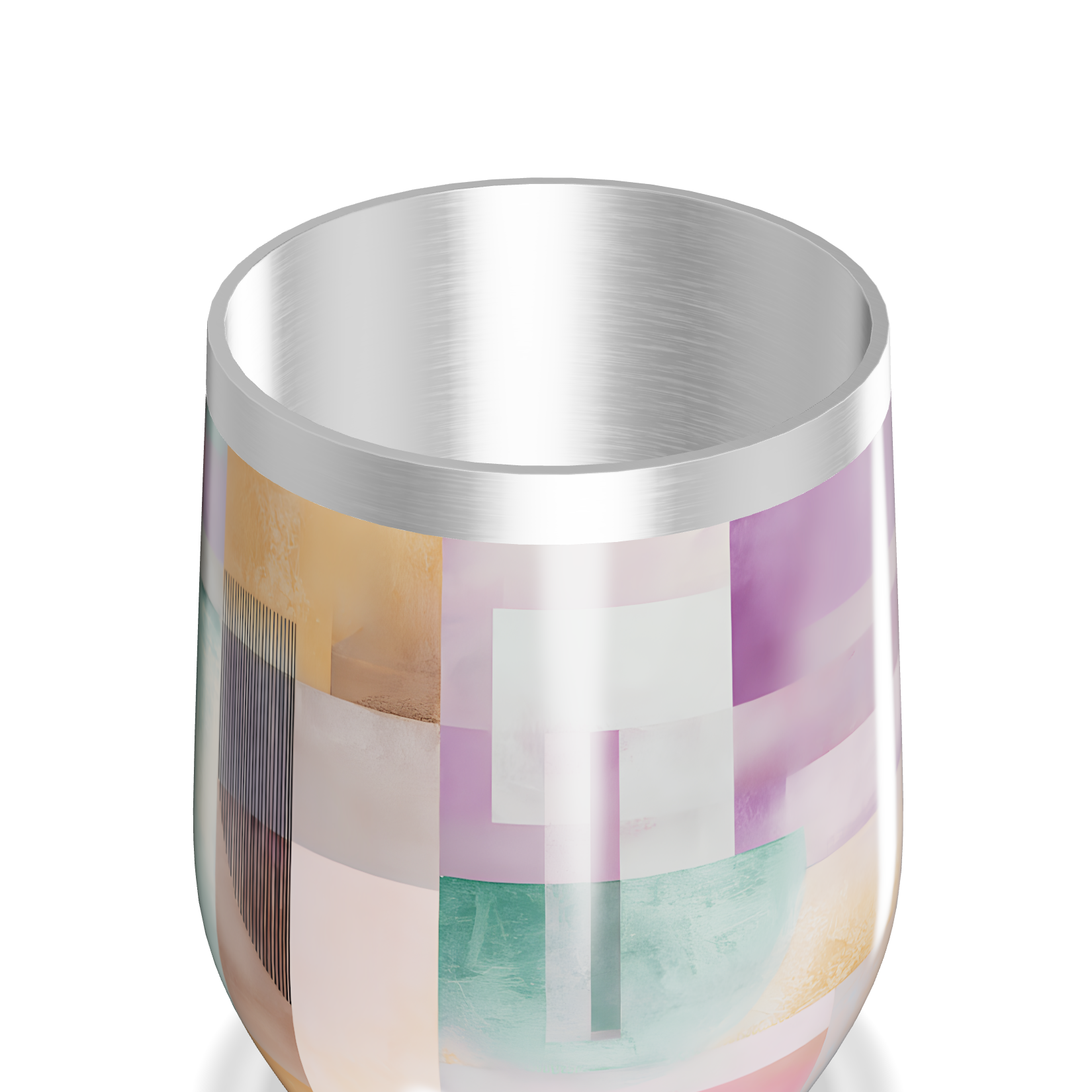 Copo Térmico Slim - Aço Inox Colorido Abstrato