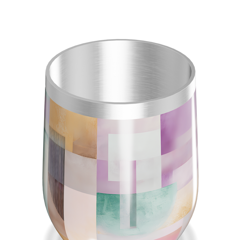 Copo Térmico Slim - Aço Inox Colorido Abstrato