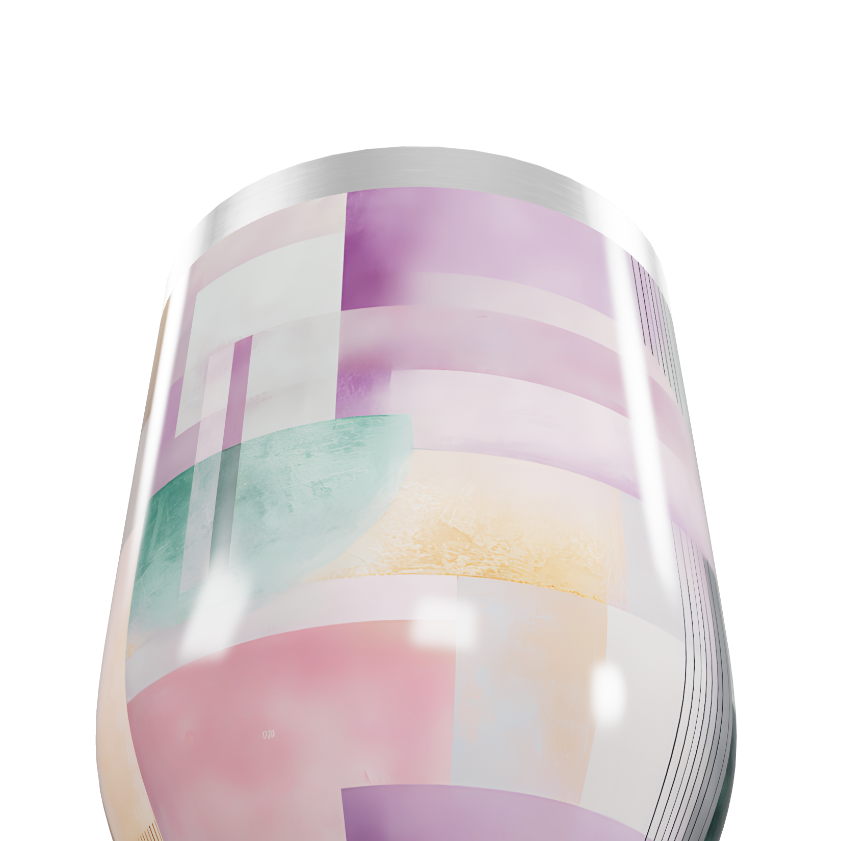 Copo Térmico Slim - Aço Inox Colorido Abstrato