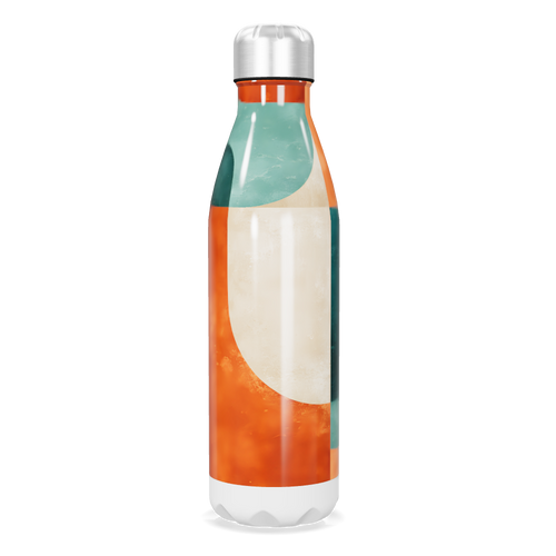 Garrafa Inox Estampada Abstrata Colorida