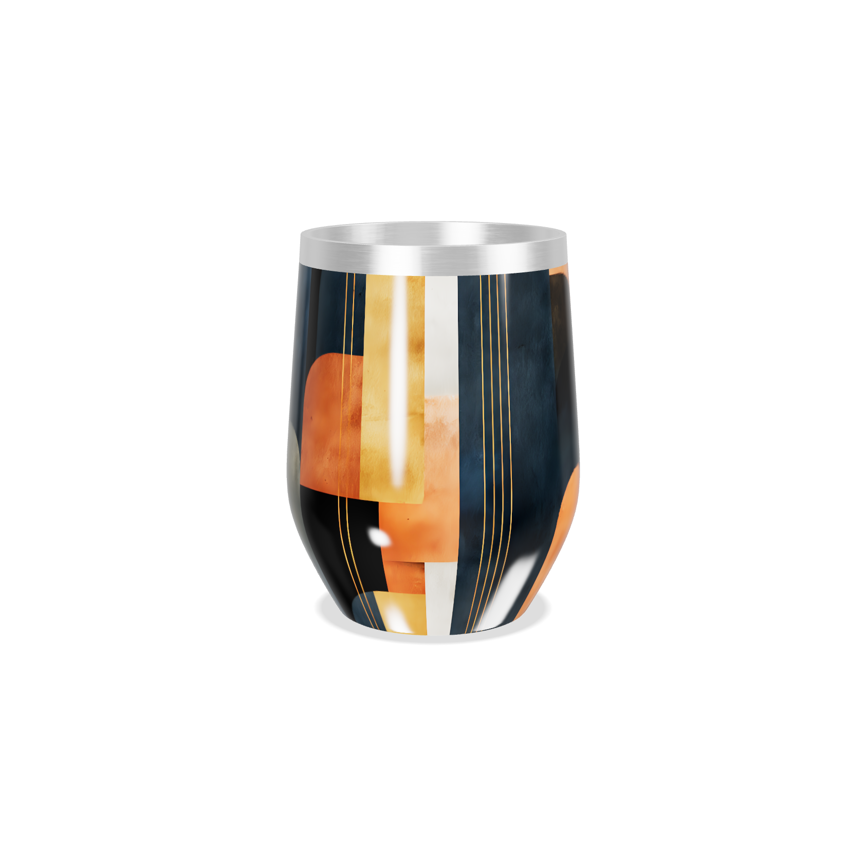 Copo Térmico Slim - Estampado Geométrico Colorido