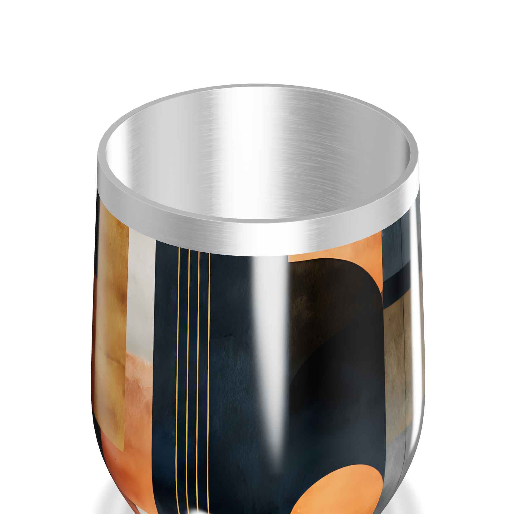 Copo Térmico Slim - Estampado Geométrico Colorido