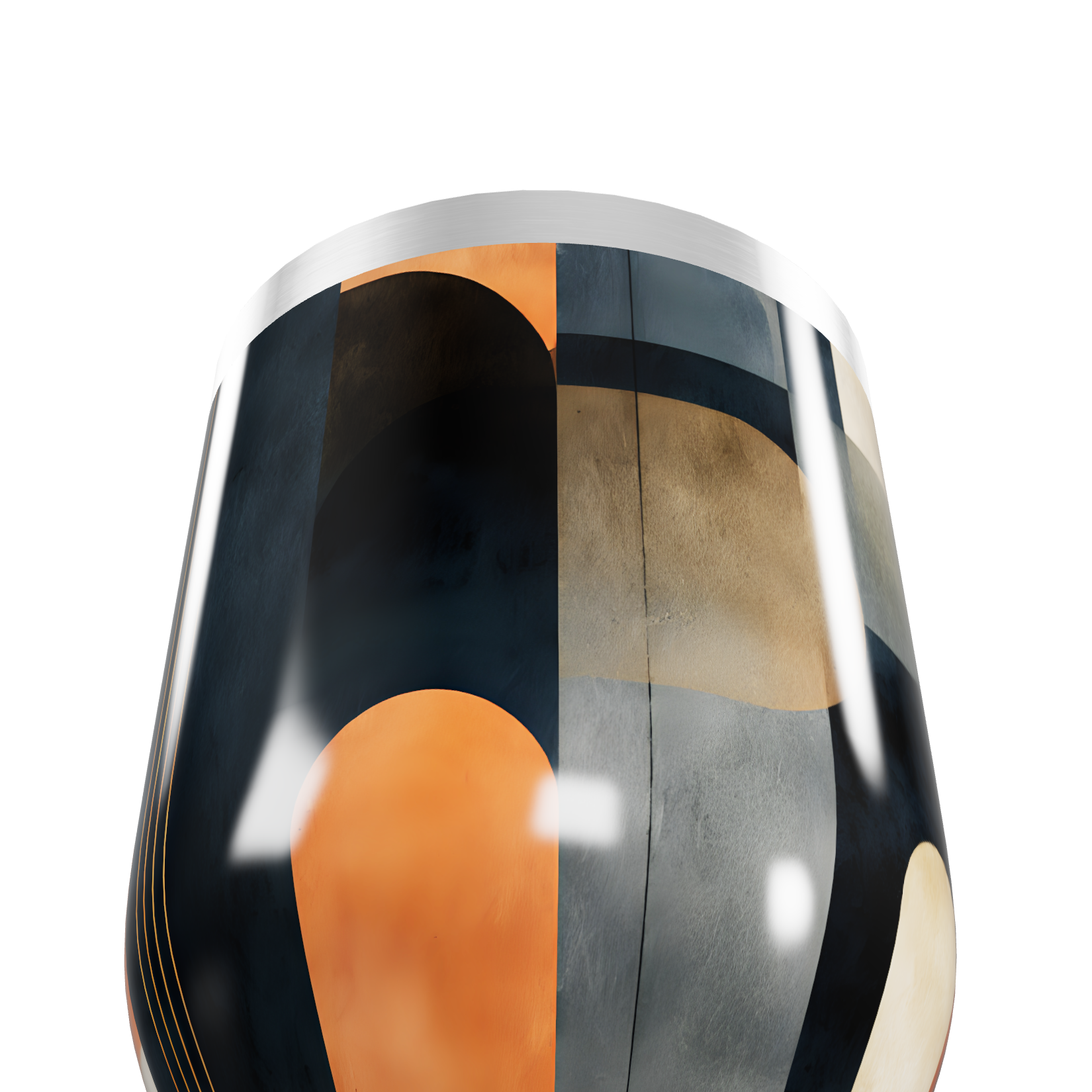 Copo Térmico Slim - Estampado Geométrico Colorido